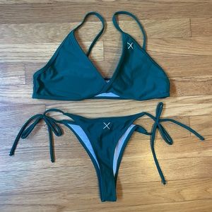BOUTINE LA anchor green bikini set